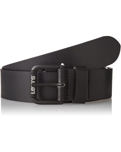 Levi's Textured Roller Buckle Belt - Black