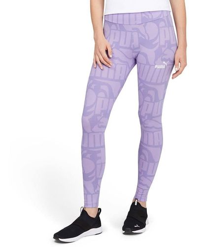 PUMA Essentials+ All Over Print Leggings - Purple