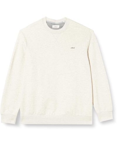 S.oliver Big Size Sweatshirts Langarm - Weiß