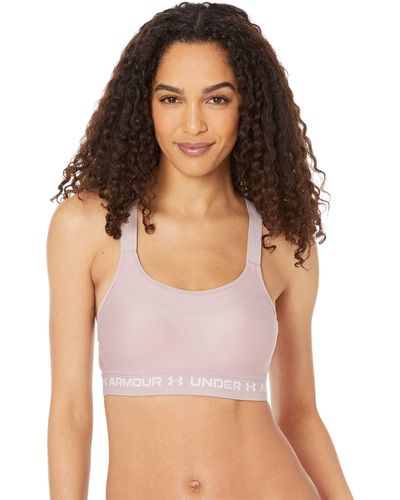 Under Armour S Crossback High Impact Sports Bra Dust Pink 36b - Multicolor