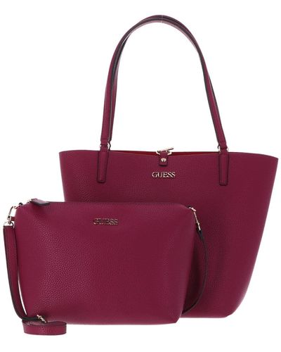 Guess Alby Toggle Tote Fuchsia - Violet