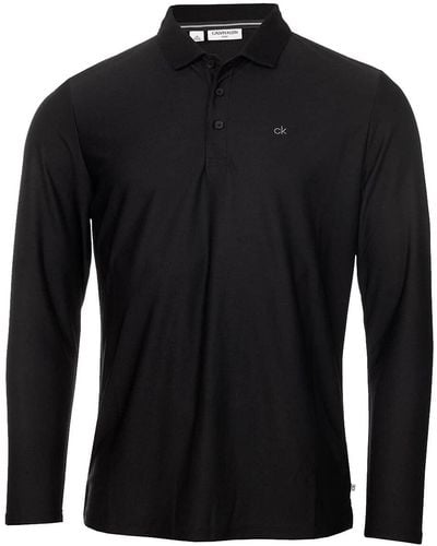 Calvin Klein Licht Zentrale Golf-Polo-Hemd - Schwarz