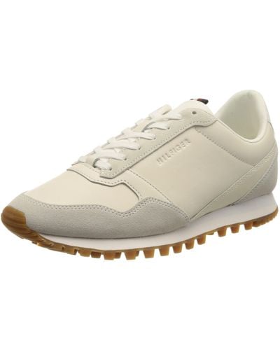Tommy Hilfiger Baskets De Running Elevated Runner Leather Mix Chaussures De Sport - Multicolore