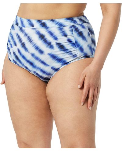 Amazon Essentials Braga Alta de Bikini Mujer - Azul