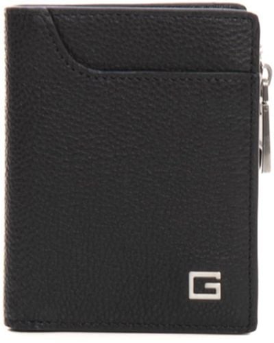Guess Black Leather Wallet Card Holder - White