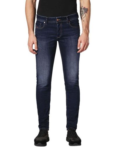DIESEL Sleenker 084UI Jeans Hose Slim Skinny(W27,L32) - Blau