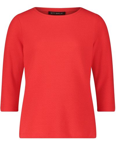 Betty Barclay Casual-Shirt mit Struktur Poppy Red,48 - Rot