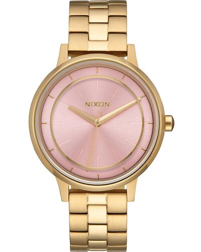 Nixon Analog Quarz Uhr mit Edelstahl Armband A0992360-00 - Pink