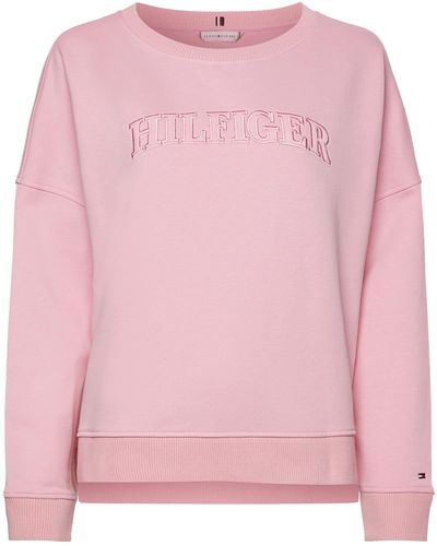 Tommy Hilfiger Rlx Tonal Ww0ww37561 Sweatshirt Pullover - Pink