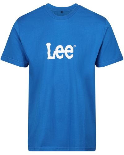 Lee Jeans S Cotton T Shirt Standard Fit T-Shirt - Blau