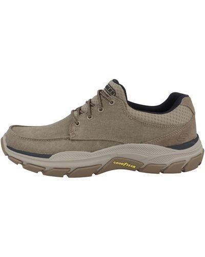 Skechers Respected Loleto S Casual Shoes Taupe 8 Uk - Black