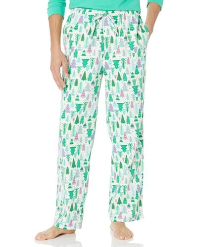 Amazon Essentials Pantalón para dormir de franela - Verde