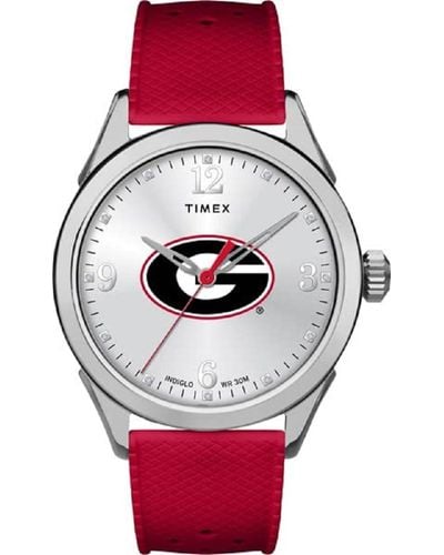 Timex Collegiate Athena 40mm Watch – Georgia Bulldogs with Red Silicone - Rot