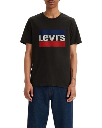 Levi's Sportswear Logo Graphic Camiseta Hombre Sportswear Logo Beautiful Black+ - Negro