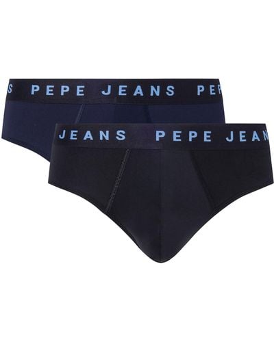Pepe Jeans Logo Bf Lr 2p Briefs - Blue