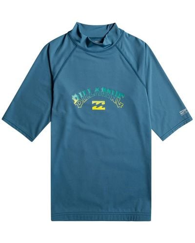 Billabong Short Sleeve UPF 50 Rash Vest for - Blau