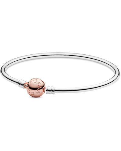 PANDORA Jewelry Bracelet jonc Moments pour femme Rose - Métallisé