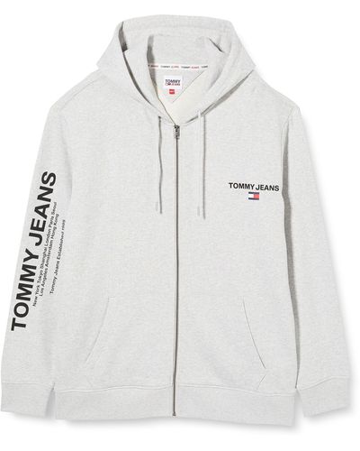 Tommy Hilfiger Tjm Reg Athletic Logo Hoodie in Grey for Men | Lyst UK