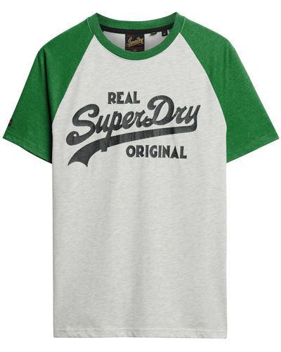 Superdry Athletic Vl Raglan T-Shirt - Grün