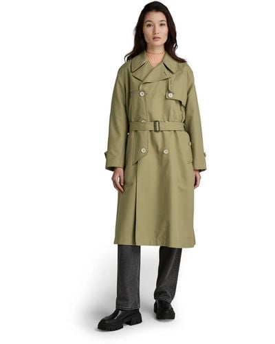 G-Star RAW High Trenchcoat Jackets - Green