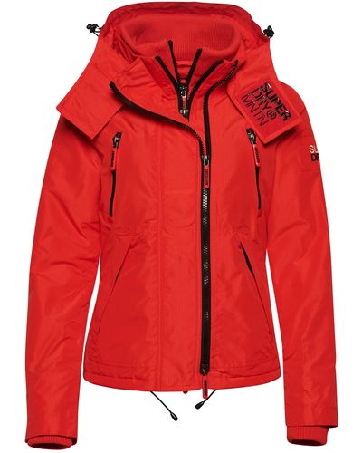 Superdry Windcheater Coat Files - Red
