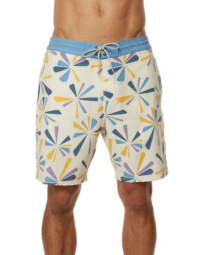 O'neill Sportswear Water Resistant Swim Trunks For With Quick Dry Stretch Fabric And - Blue