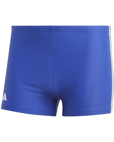 adidas 3-Streifen Boxershorts Wettkampf-Schwimmanzug - Blau