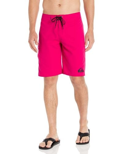 Quiksilver Standard Everyday 21 Board Short Swim Trunk Bathing Suit - Pink