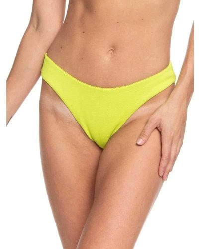 Roxy High Leg Bikini Bottoms For - Yellow