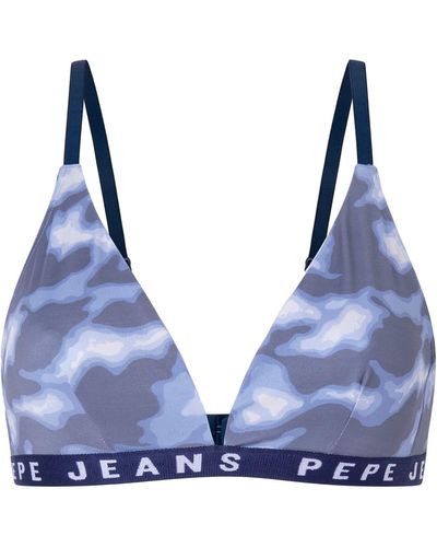 Pepe Jeans Camo Bh Voor - Blauw