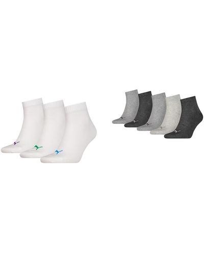 PUMA Socken Weiß 39-42 Socken Grau/grau 39-42 - White