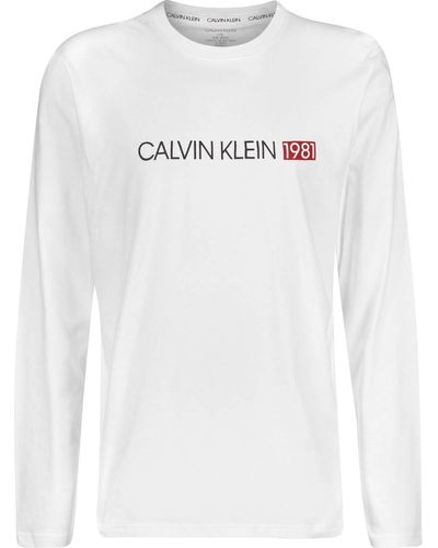 Calvin Klein Underwear T-Shirt ches Longues White - Blanc