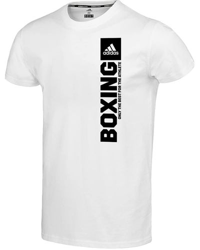 adidas Community Vertical T-Shirt Boxing - Blanco