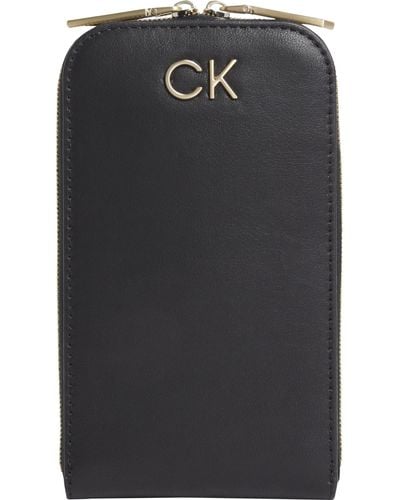 Calvin Klein Re-lock Telefoon Crossbody Tech Accessoire - Zwart