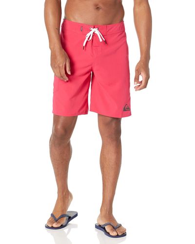 Quiksilver Everyday 20 Inch Boardshort Swim Trunk Bathing Suit - Red