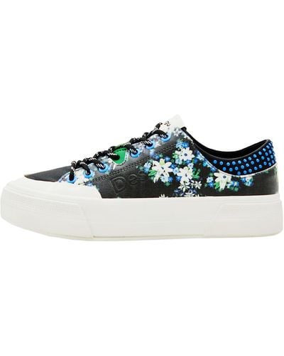 Desigual Floral Platform Sneakers - Multicolor
