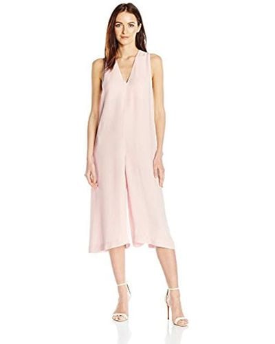 French Connection Essien Crepe Jumpsuit - Pink