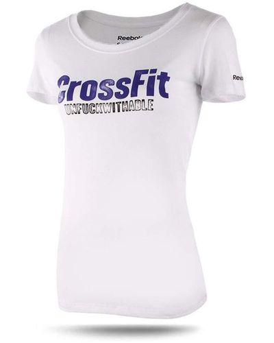 Reebok Crossfit White Unf**kwithable T-shirt Z92615