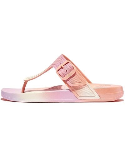 Fitflop Iqushion Iridescent Adj Buckle Urban Toe Separator - Pink