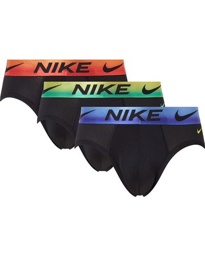 Nike Hip Brief 3Pk Underwear Lot de 3 Slip en Dri-Fit Essential Micro - Noir