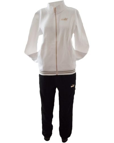 PUMA Ws Full-Zip Suit FL Trainingsanzug - Grau