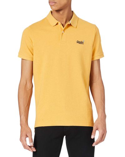 Superdry M1110191a Polo Shirt - Yellow