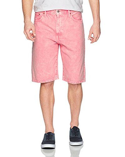 Levi's 569 Loose Straight Denim Shorts - Pink