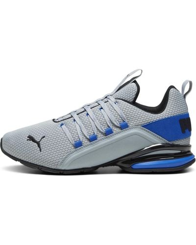 PUMA Chaussures de Running Axelion Refresh 45 Cool Mid Gray Ultra Blue Black - Bleu