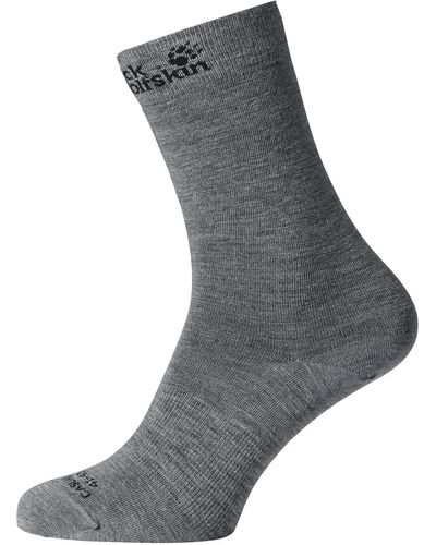 Jack Wolfskin Uni Merino Classic Cut Socken - Grau