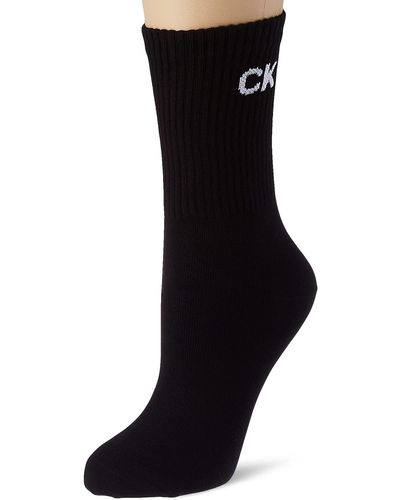 Calvin Klein Modern Logo Short Crew Socks 1 Pack - Black