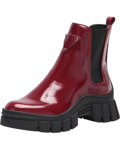 Guess Hestia Combat Boot - Red