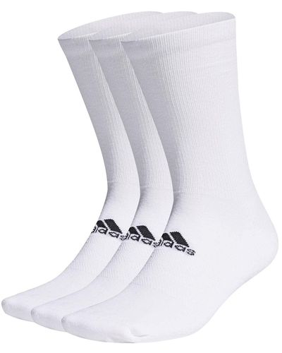 adidas S Crew Socks 3 Pack - White