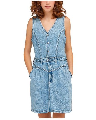 Lee Jeans Mini Casual Dress - Blau