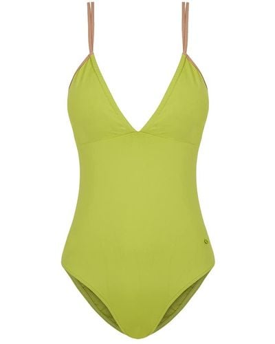 Women'secret Bañador Reductor Verde Parte Superior de Bikini